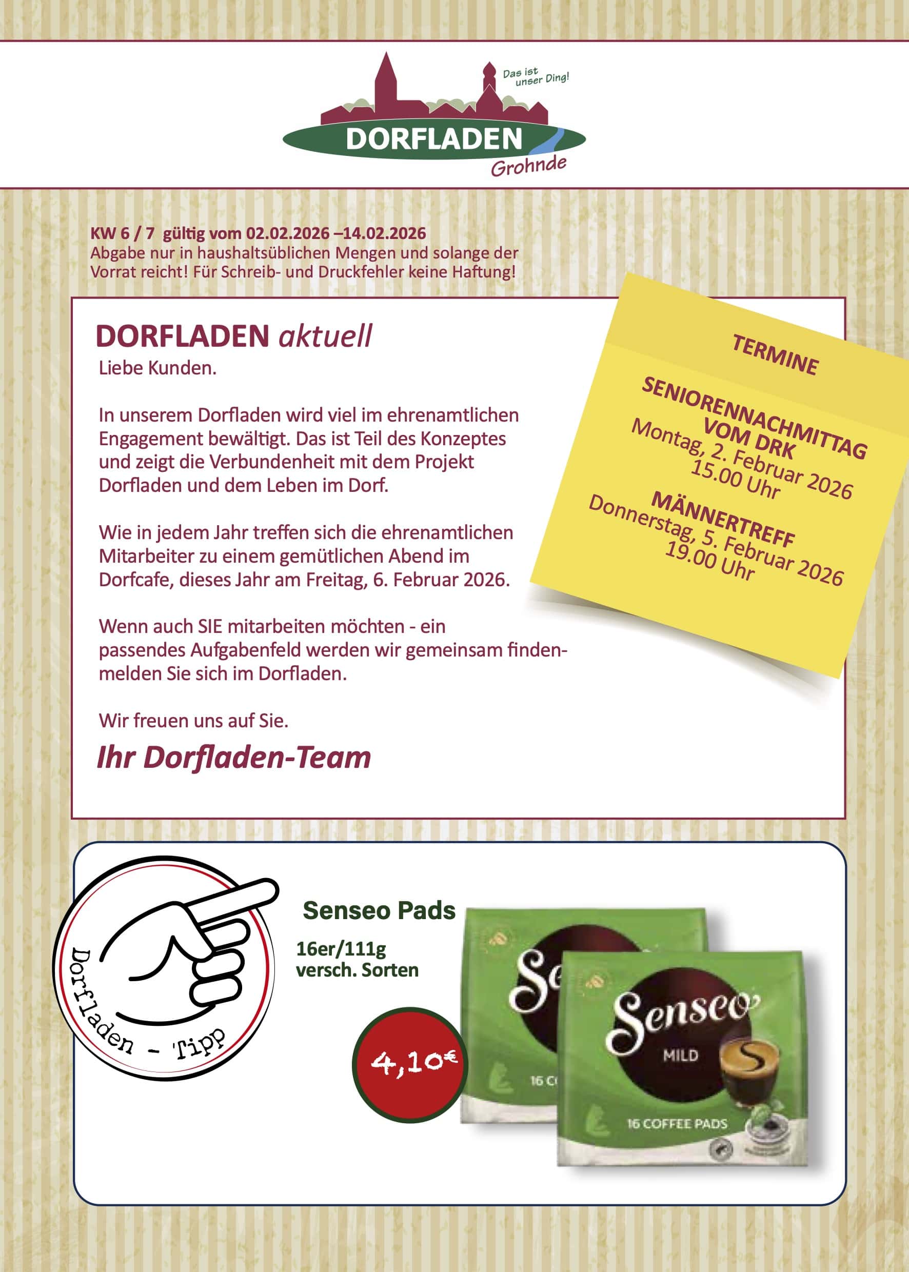 Angebote Dorfladen in Grohnde